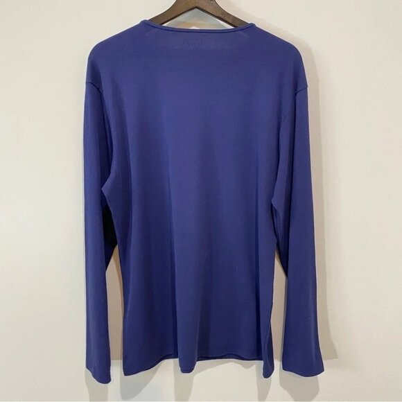 Ellen Tracy NWT Long Sleeve Navy Shirt Size XXL - Picture 3 of 16